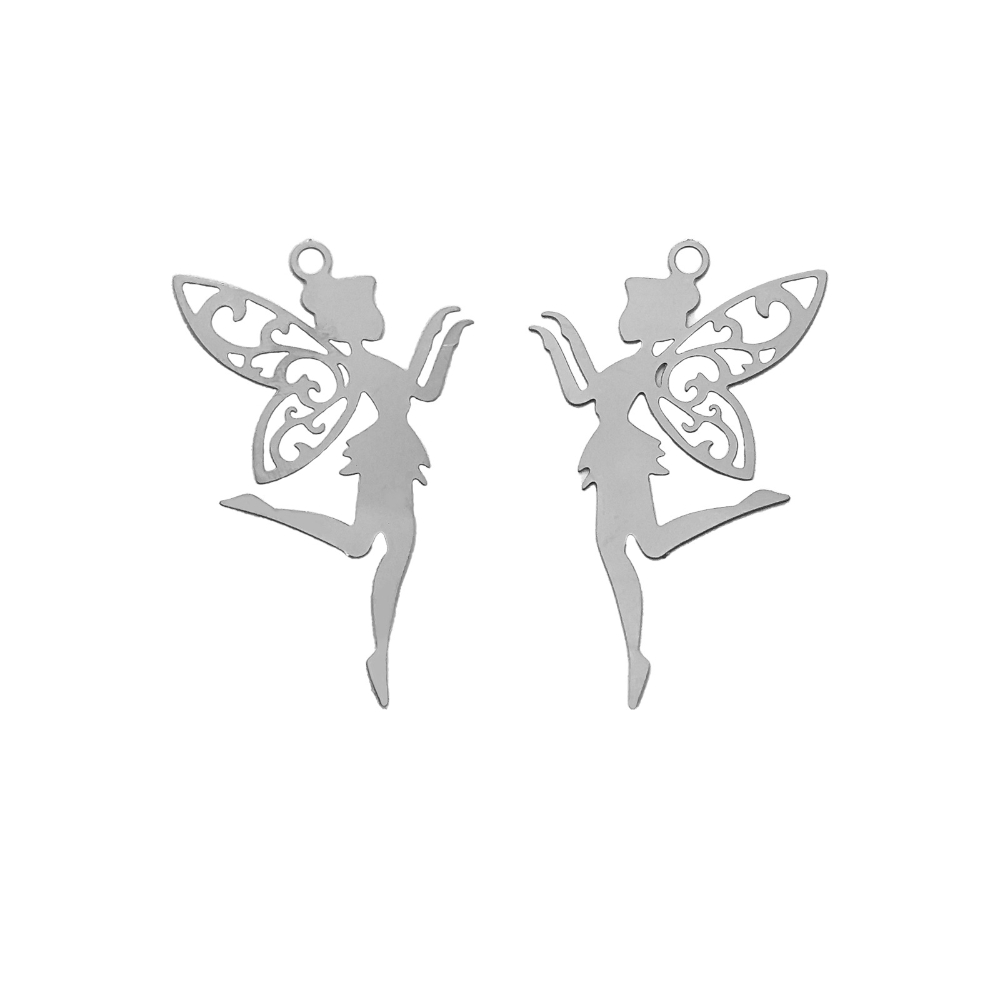 B8522 white k hollow elf fairy (4.1cm*2.6cm)