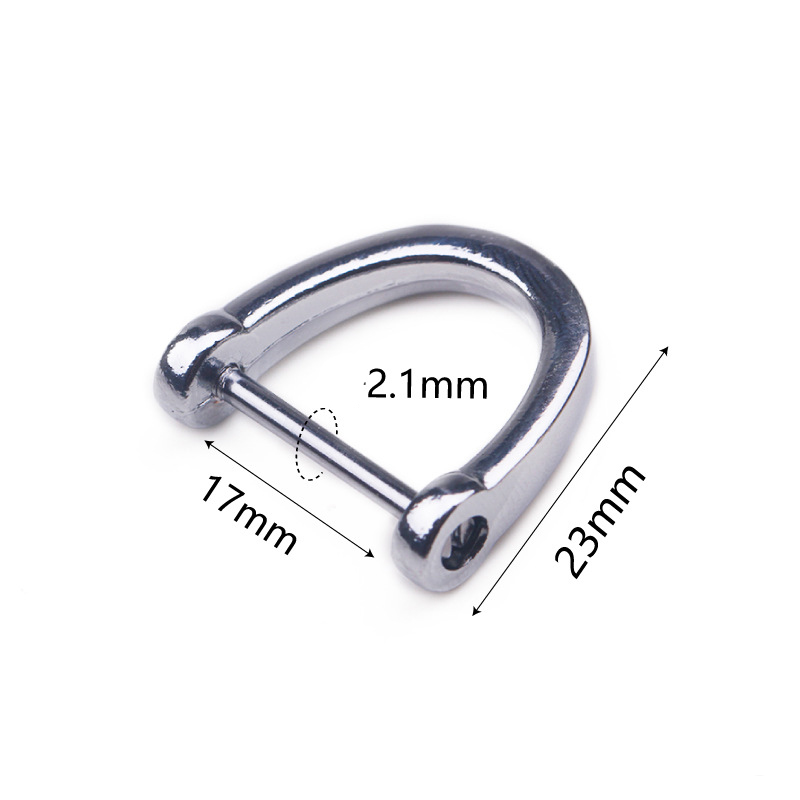 silver horseshoe buckle 17mm rod 2.1 inside