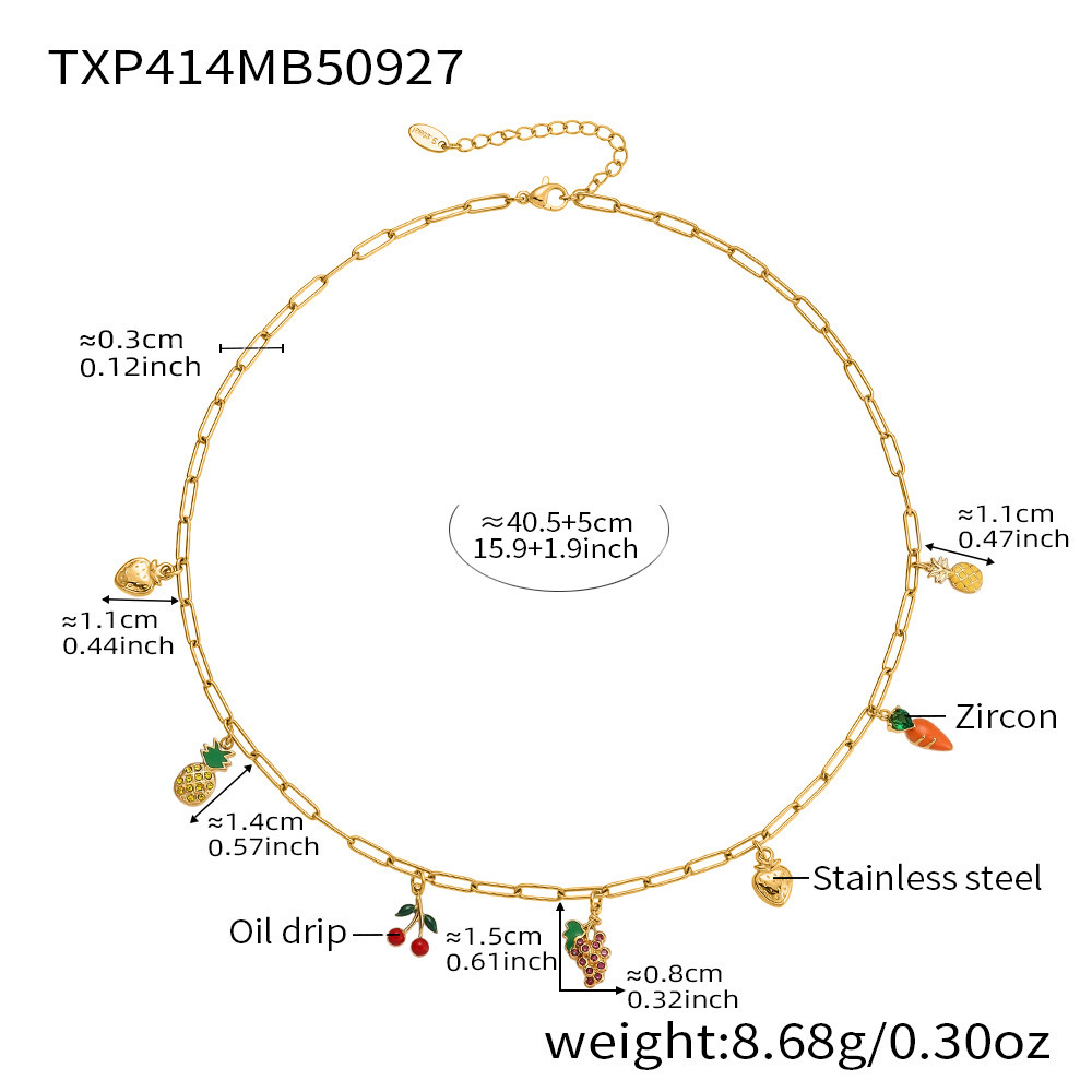 Gold necklace, 16 5cm