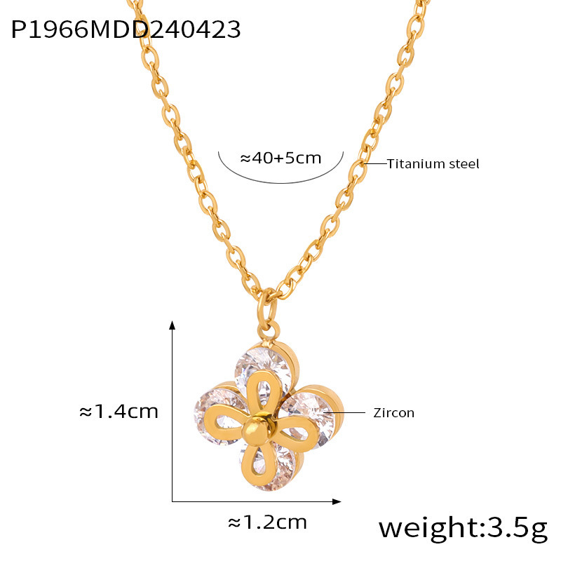 P1966-金色单层链