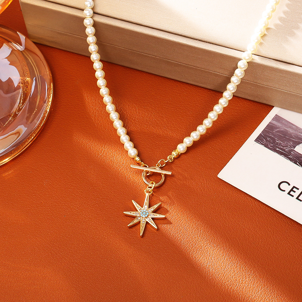 Light blue turquoise necklace