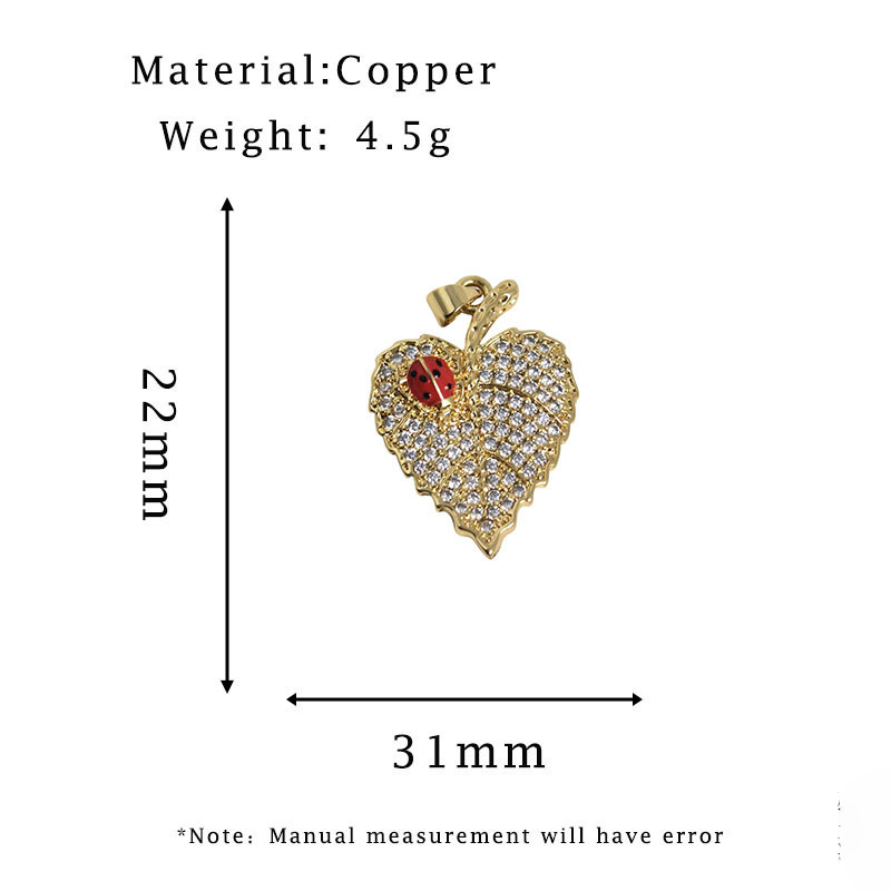 Golden ladybug leaves