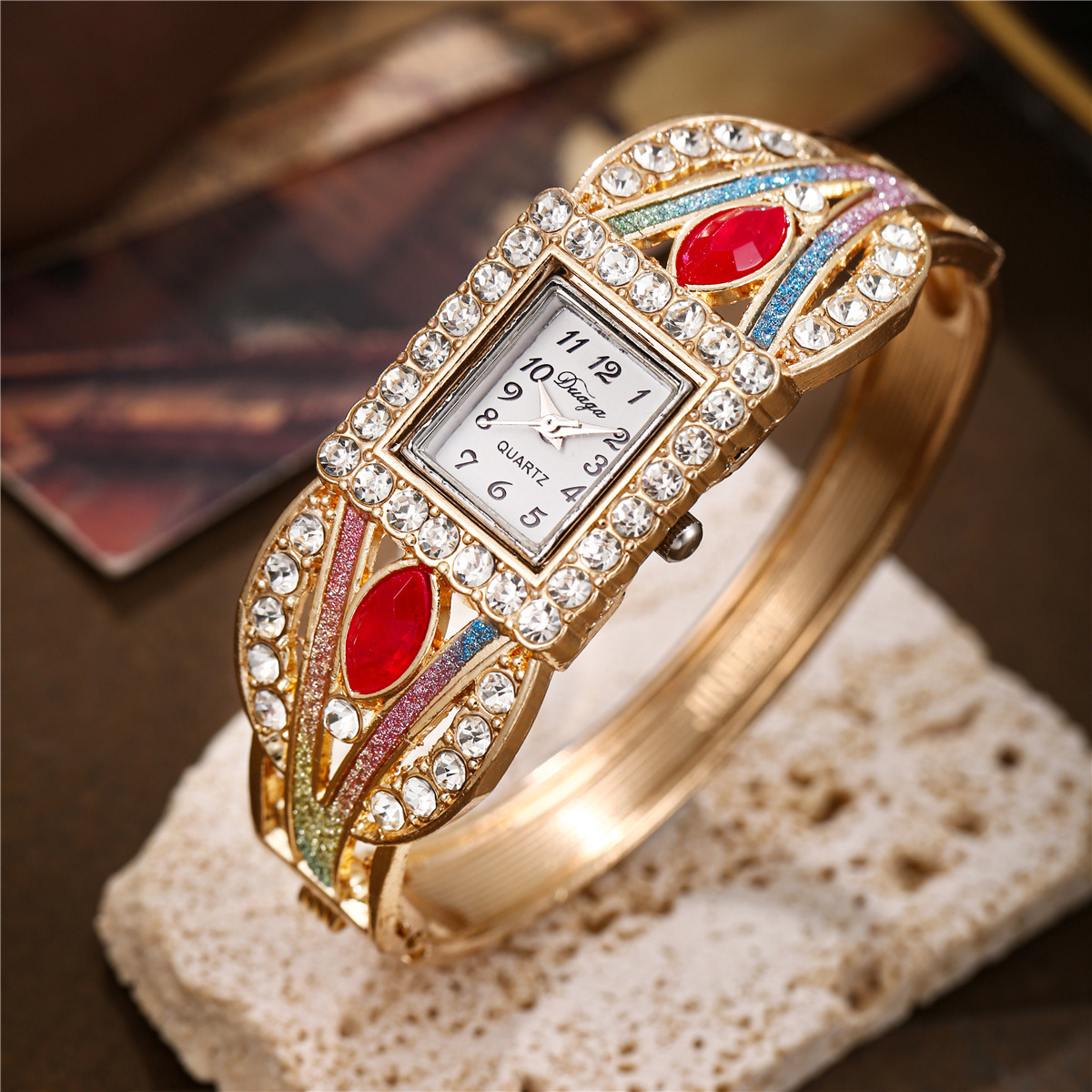 Colorful red diamonds