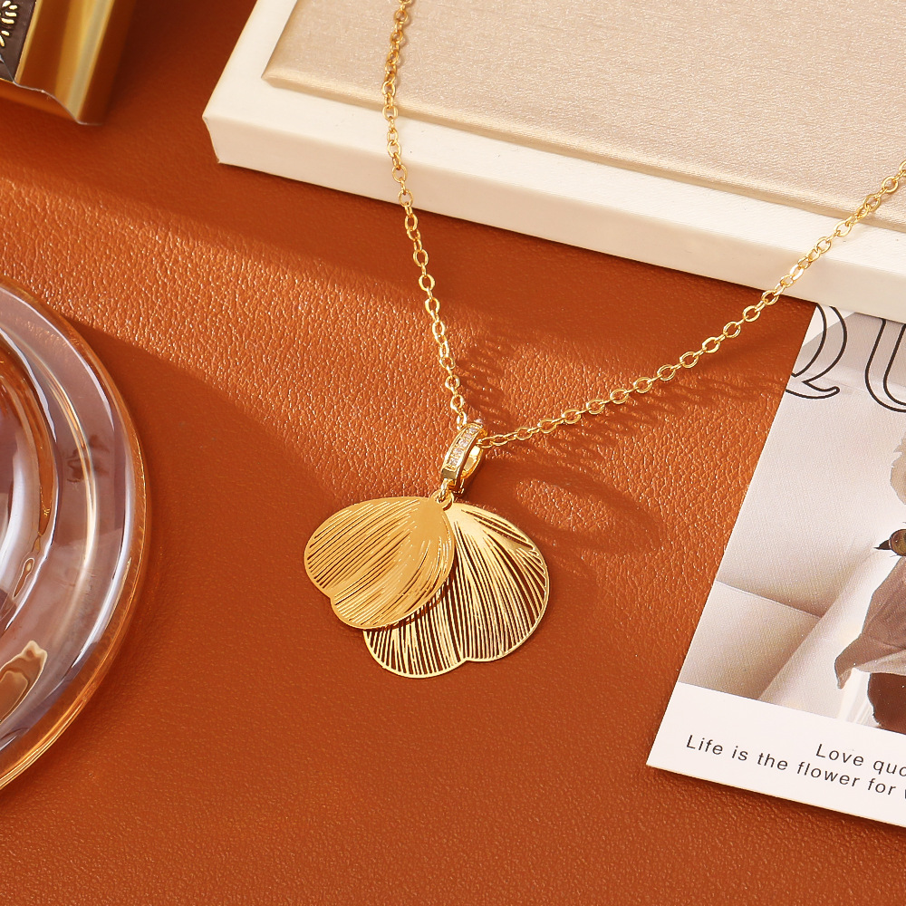 Golden butterfly wing necklace