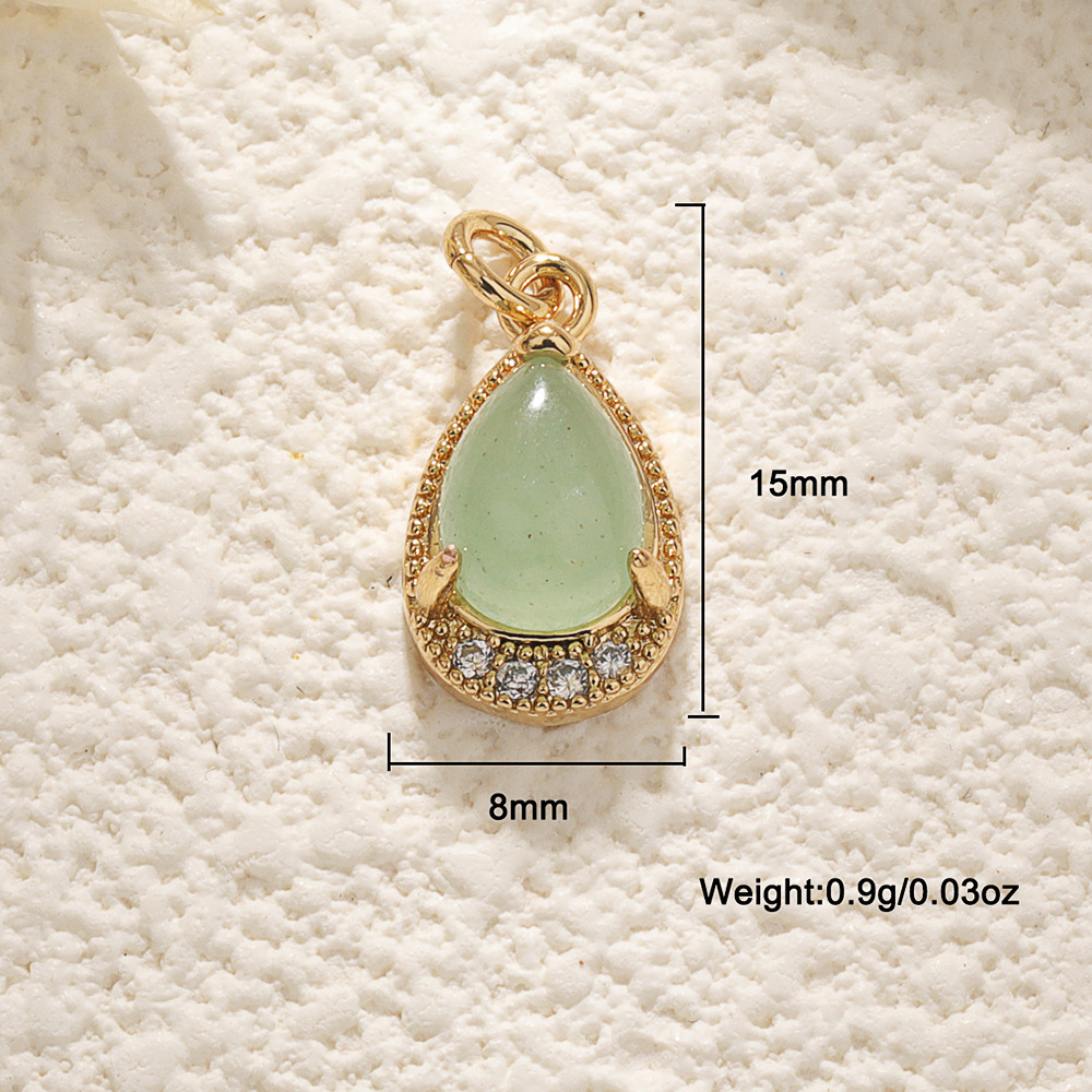 东陵玉水滴吊坠