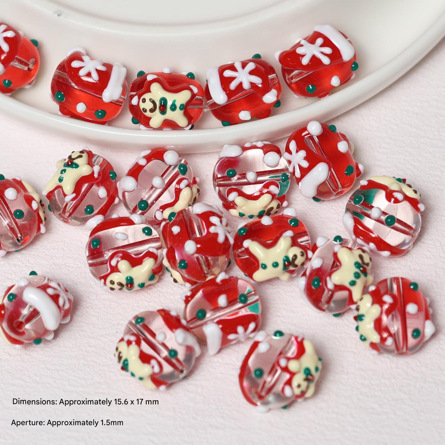 Oval christmas snowflake hat