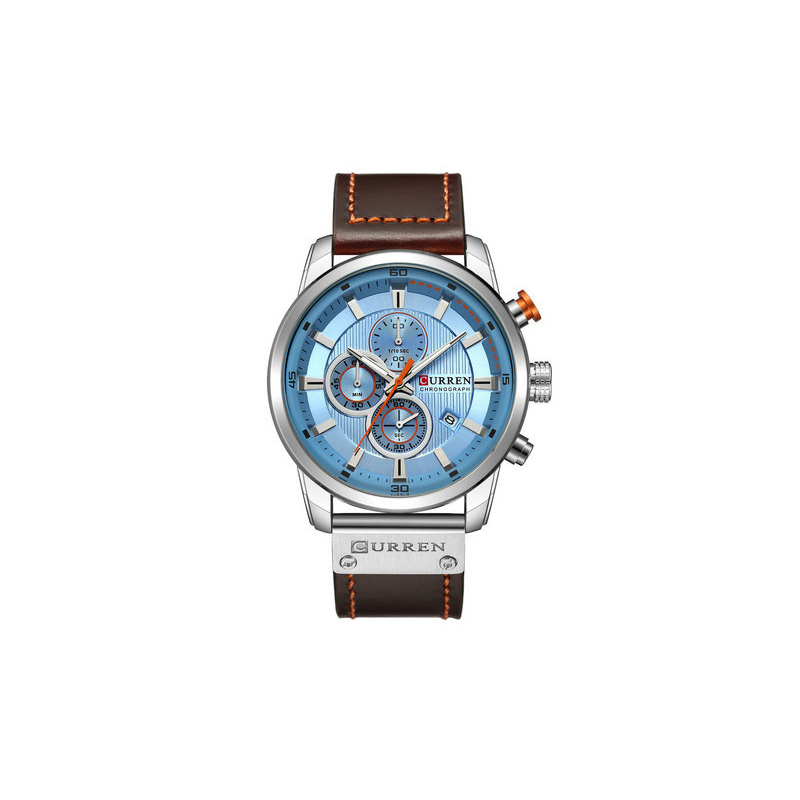 White shell and blue surface