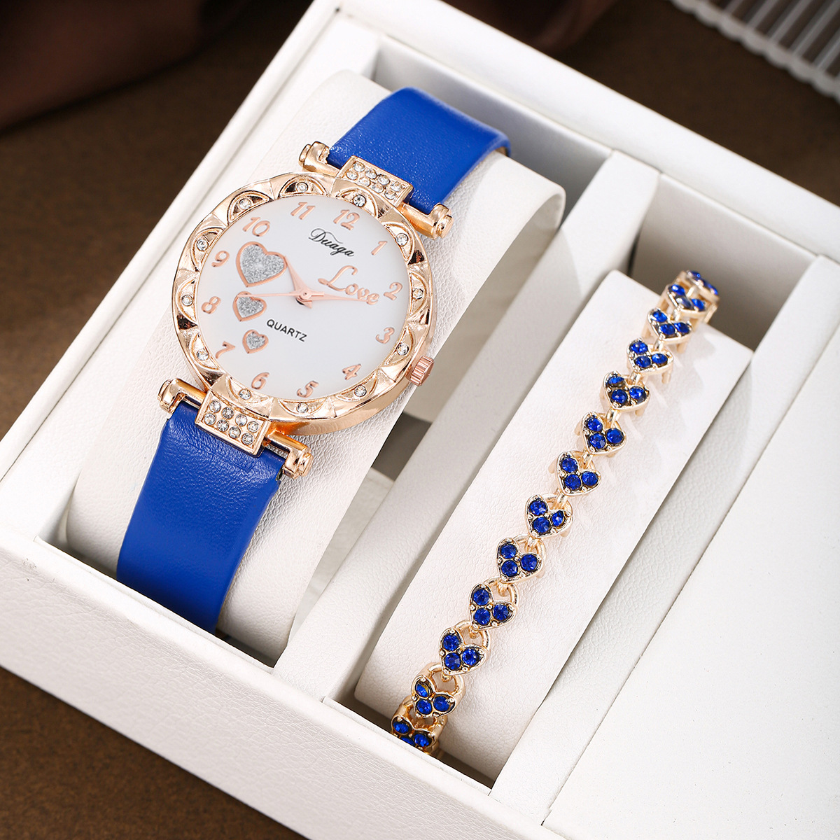 Blue single heart-shaped bracelet setbracelets