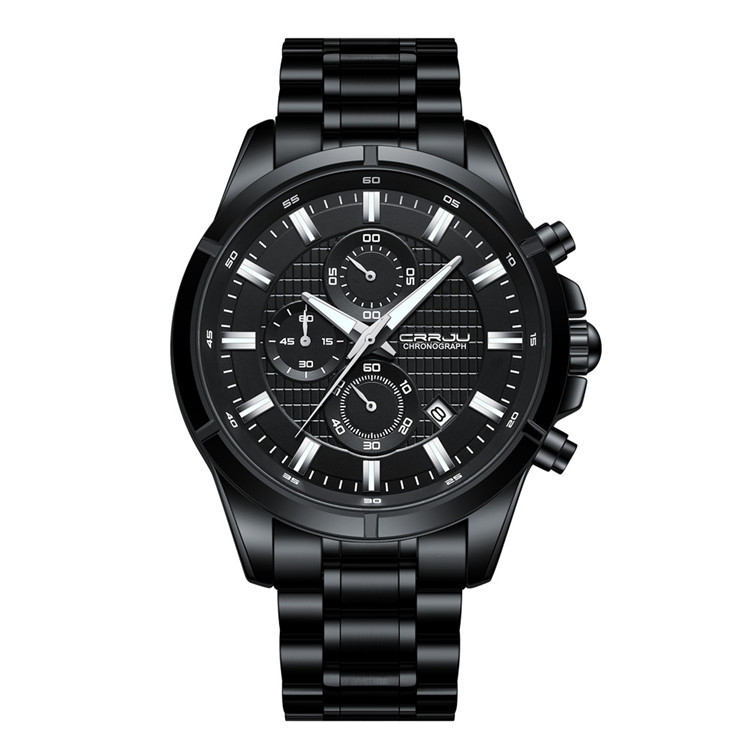 All Black Silver Needle