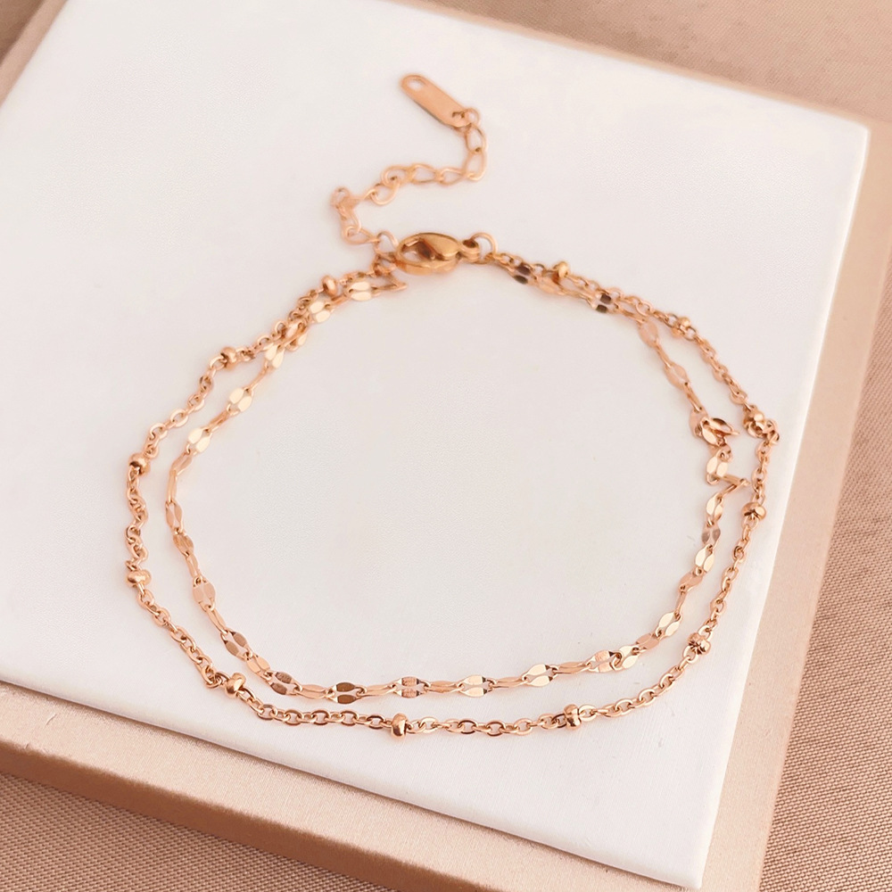 Rose gold - anklets