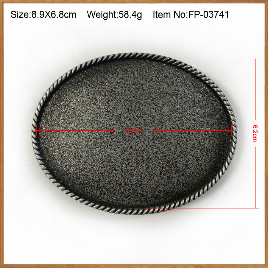 Oval antique pewter color 03741