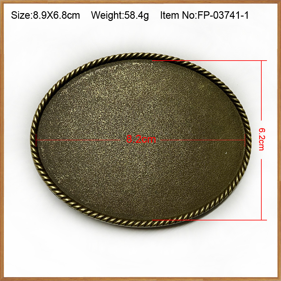 Oval rolled antique bronze 03741-1