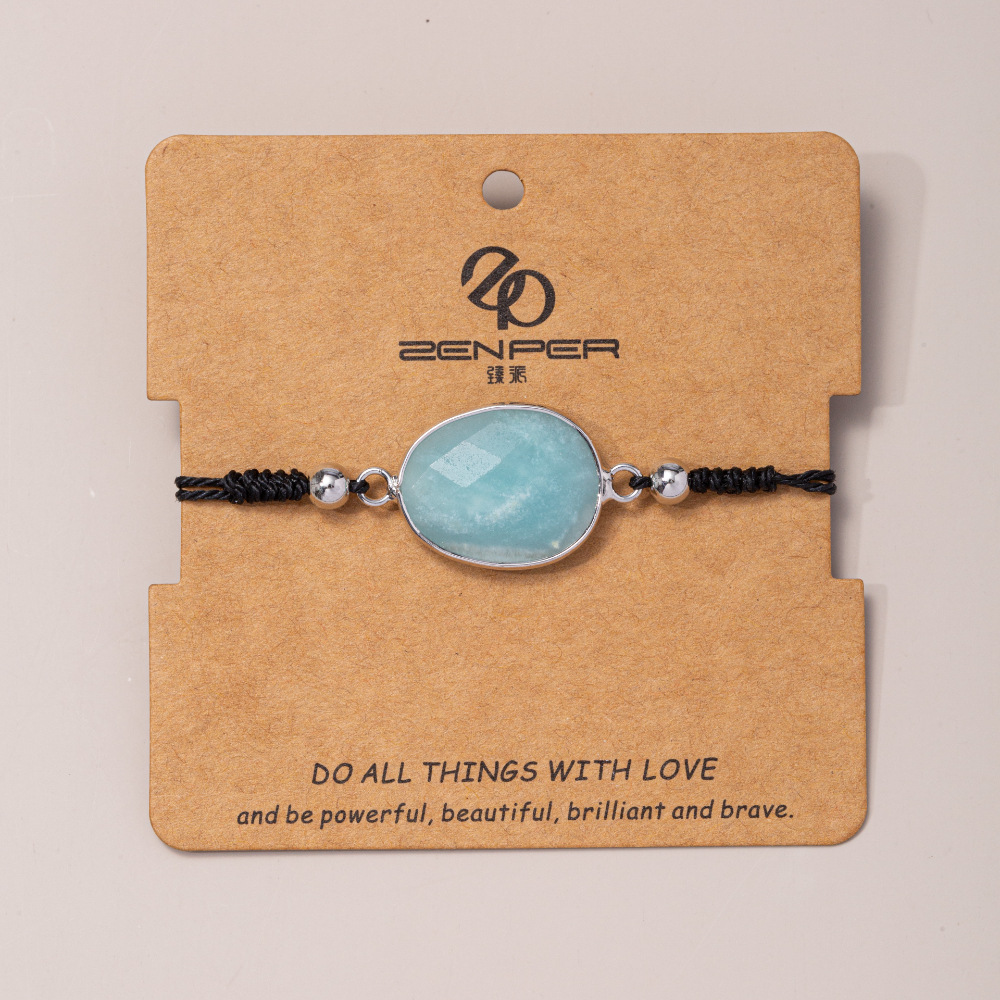 Monochrome amazon + stainless steel beads