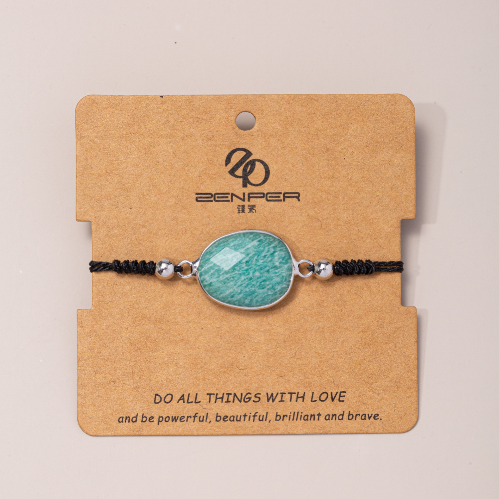 Amazonite + stainless steel beads