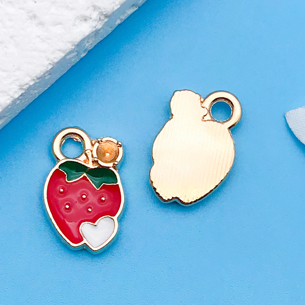 1 red drip fruit strawberry 10x15mm-10846-0.7g