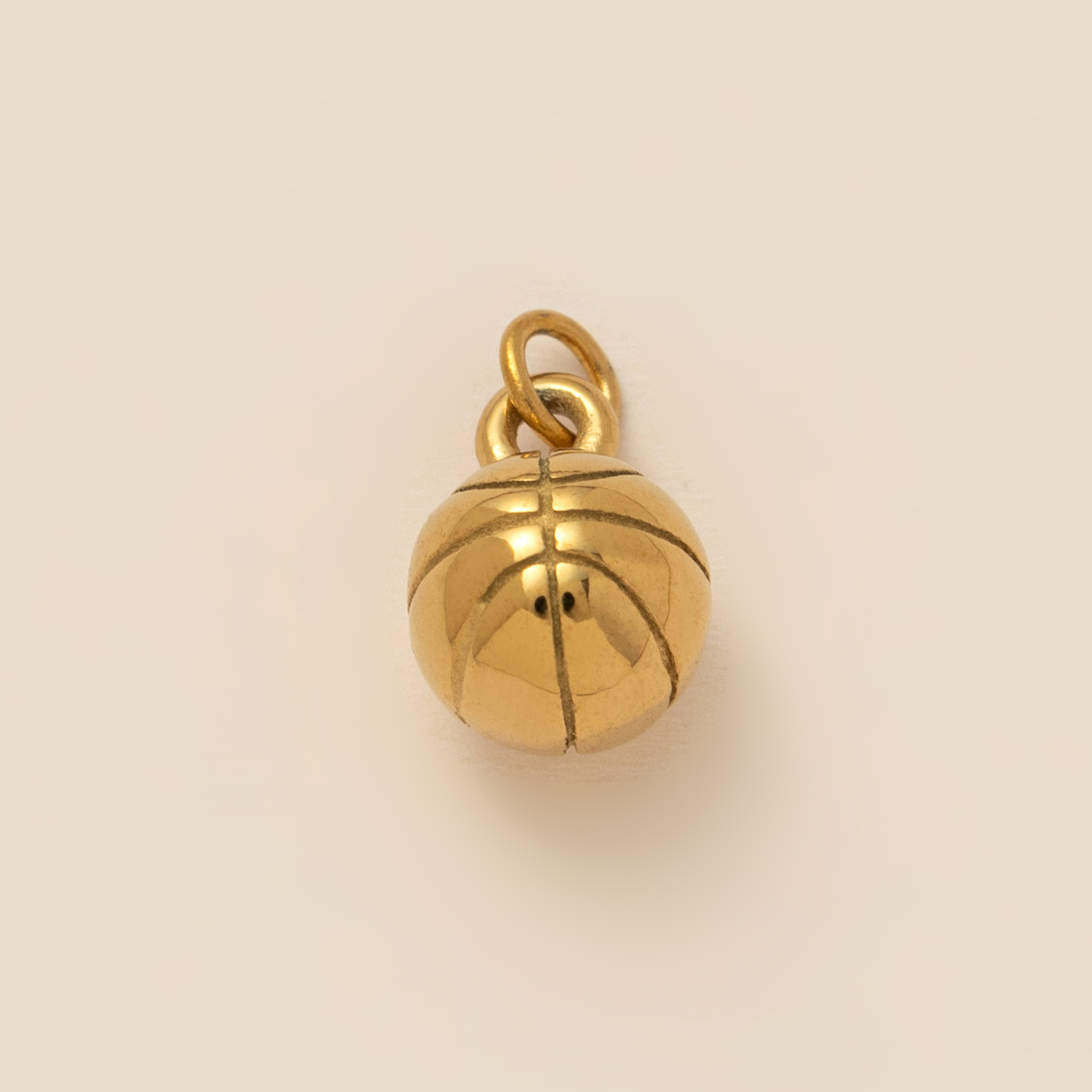 Basketball pendant lobster clasp