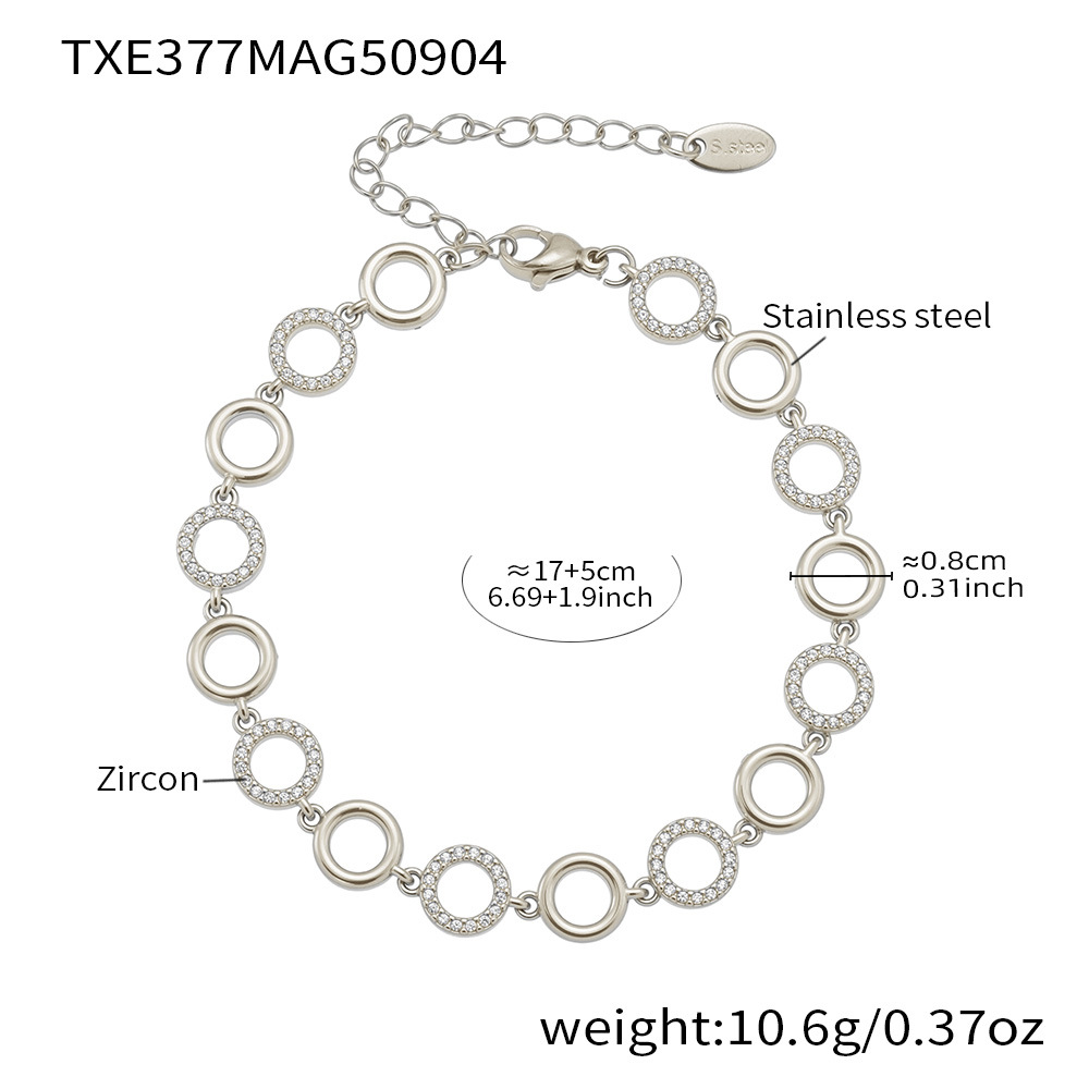 Steel-colored bracelet