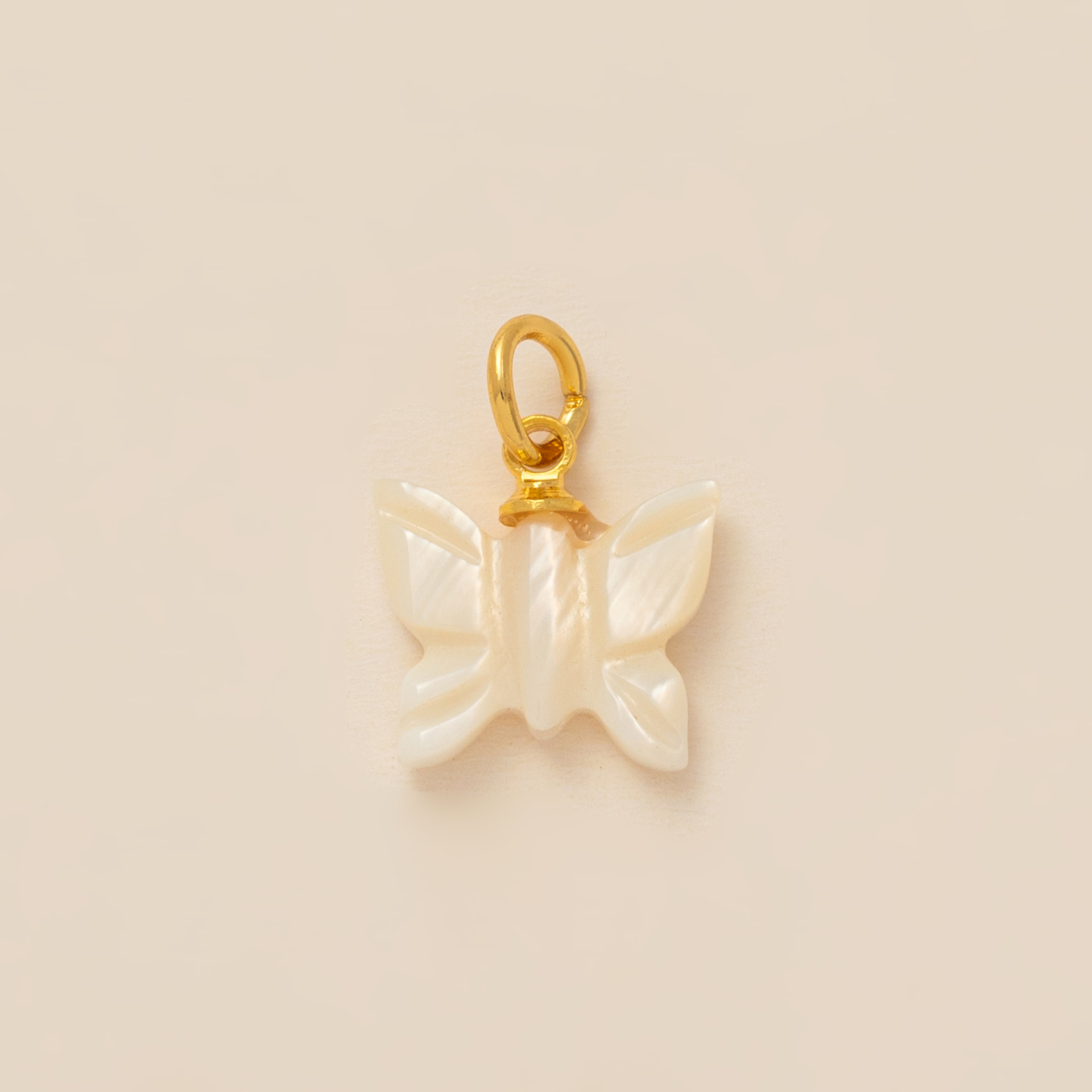 White butterfly pendant