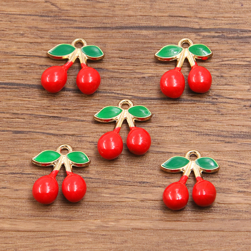Three-dimensional cherry 15x17mm 2.2g