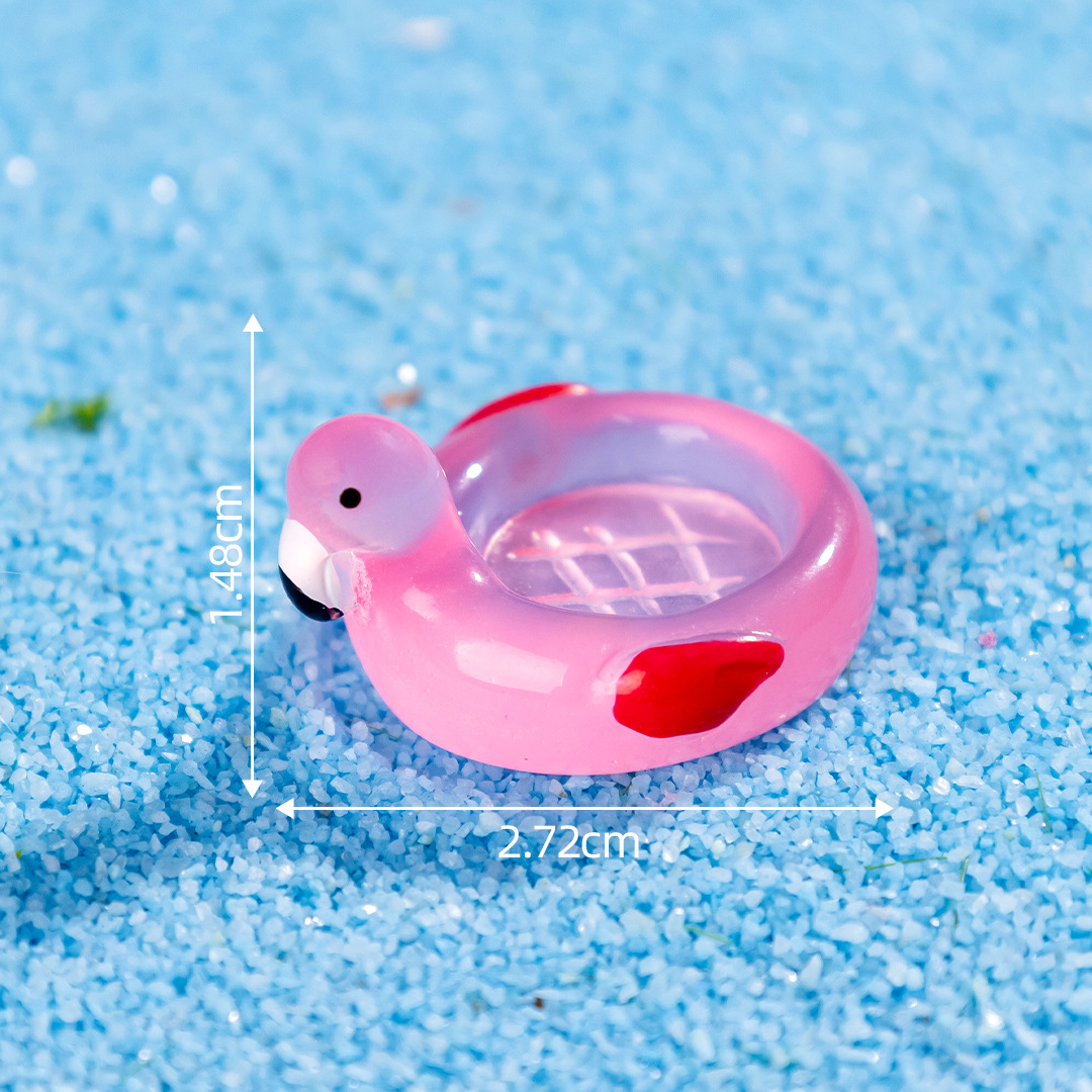 Luminous surface-rose flamingo