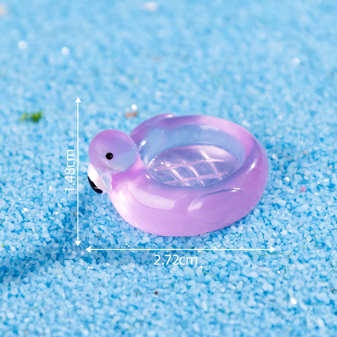 Luminous surface-purple flamingo