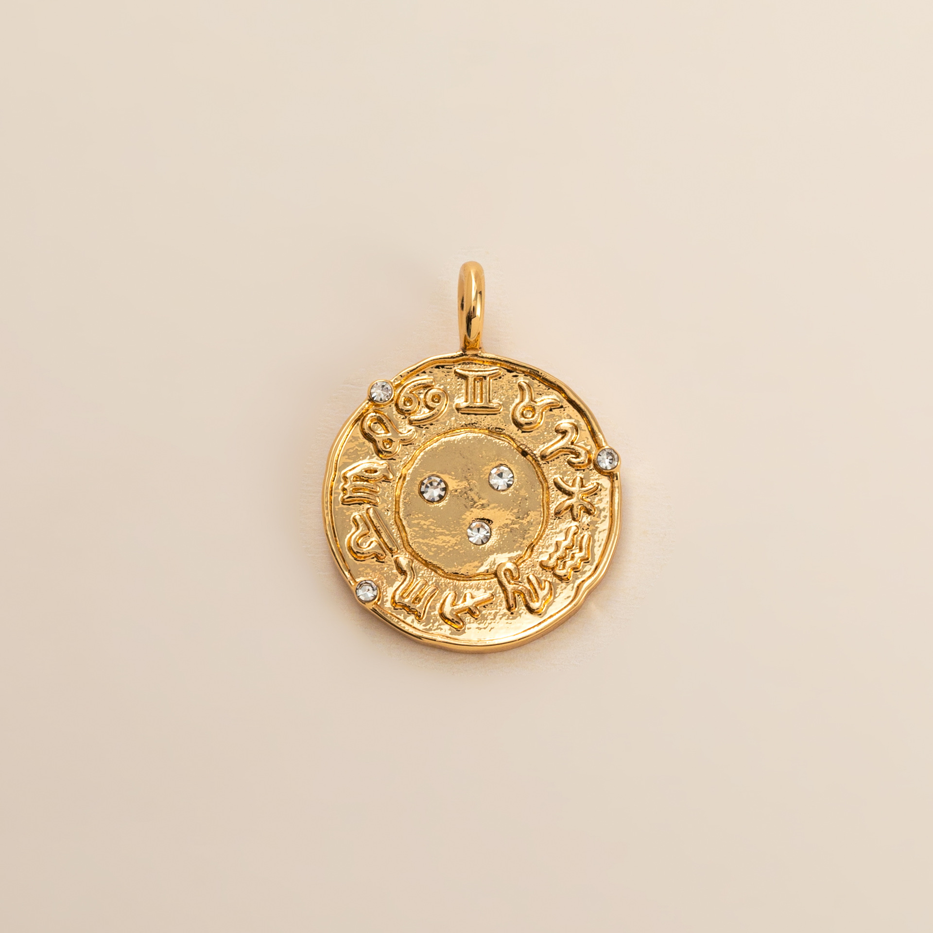 White zirconium constellation pendant