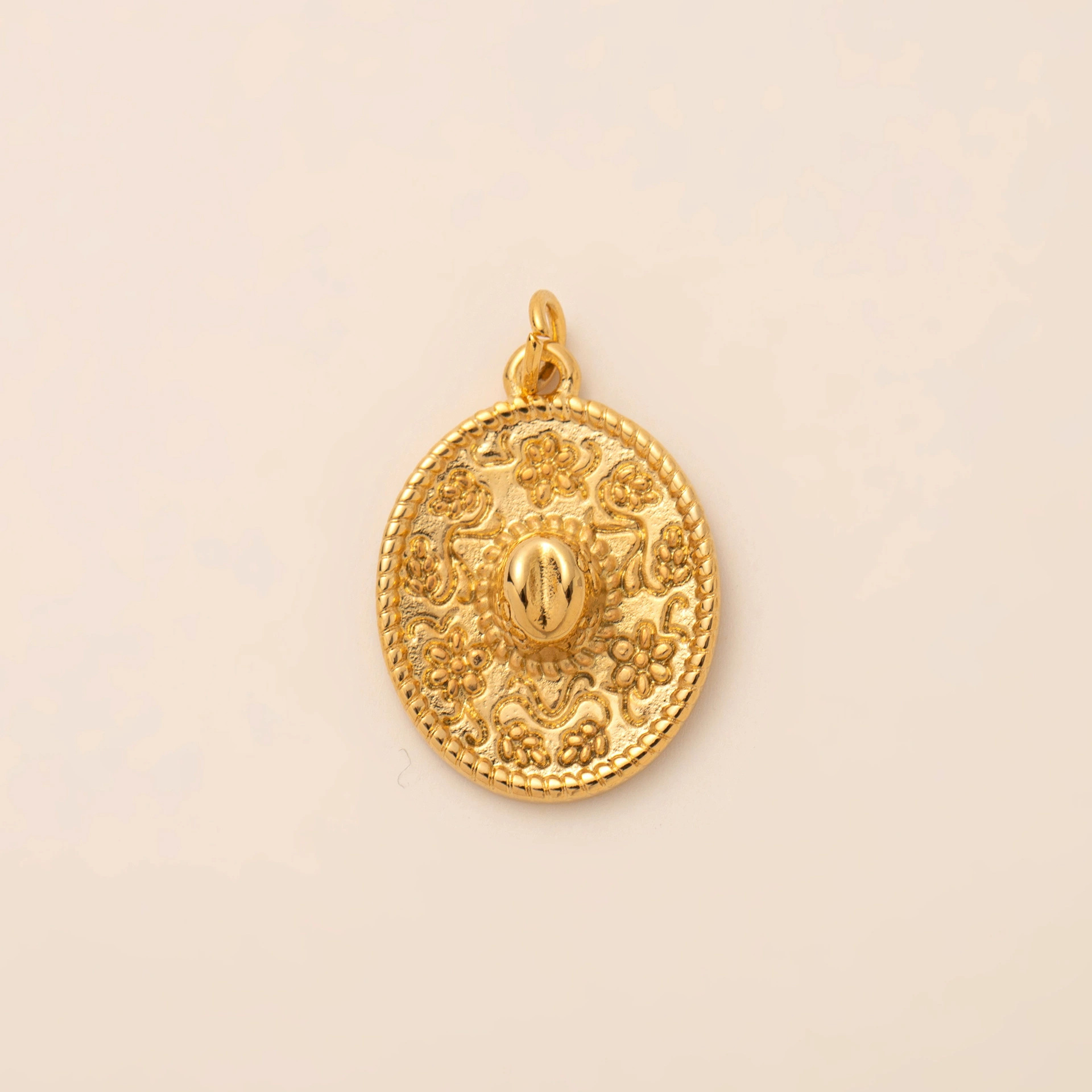 Patterned cowboy hat pendant