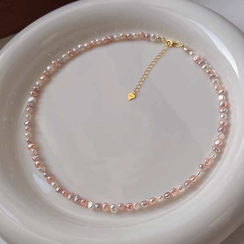 Gold necklace [silver   freshwater pearl]