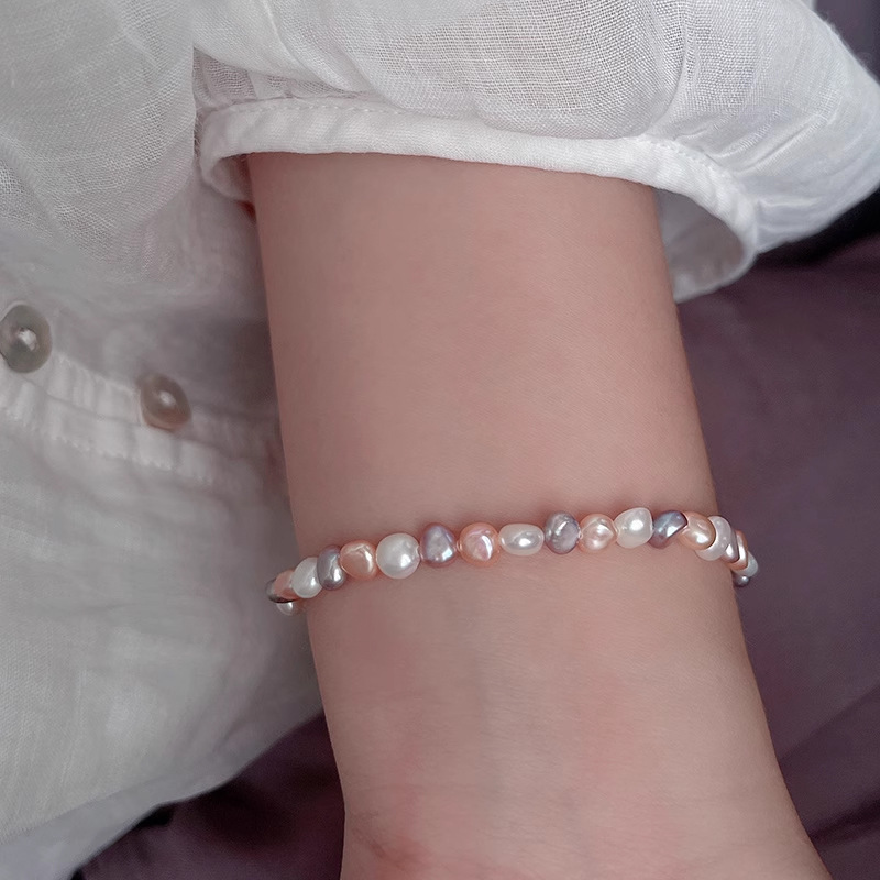 Gold bracelet style [silver   freshwater pearl]