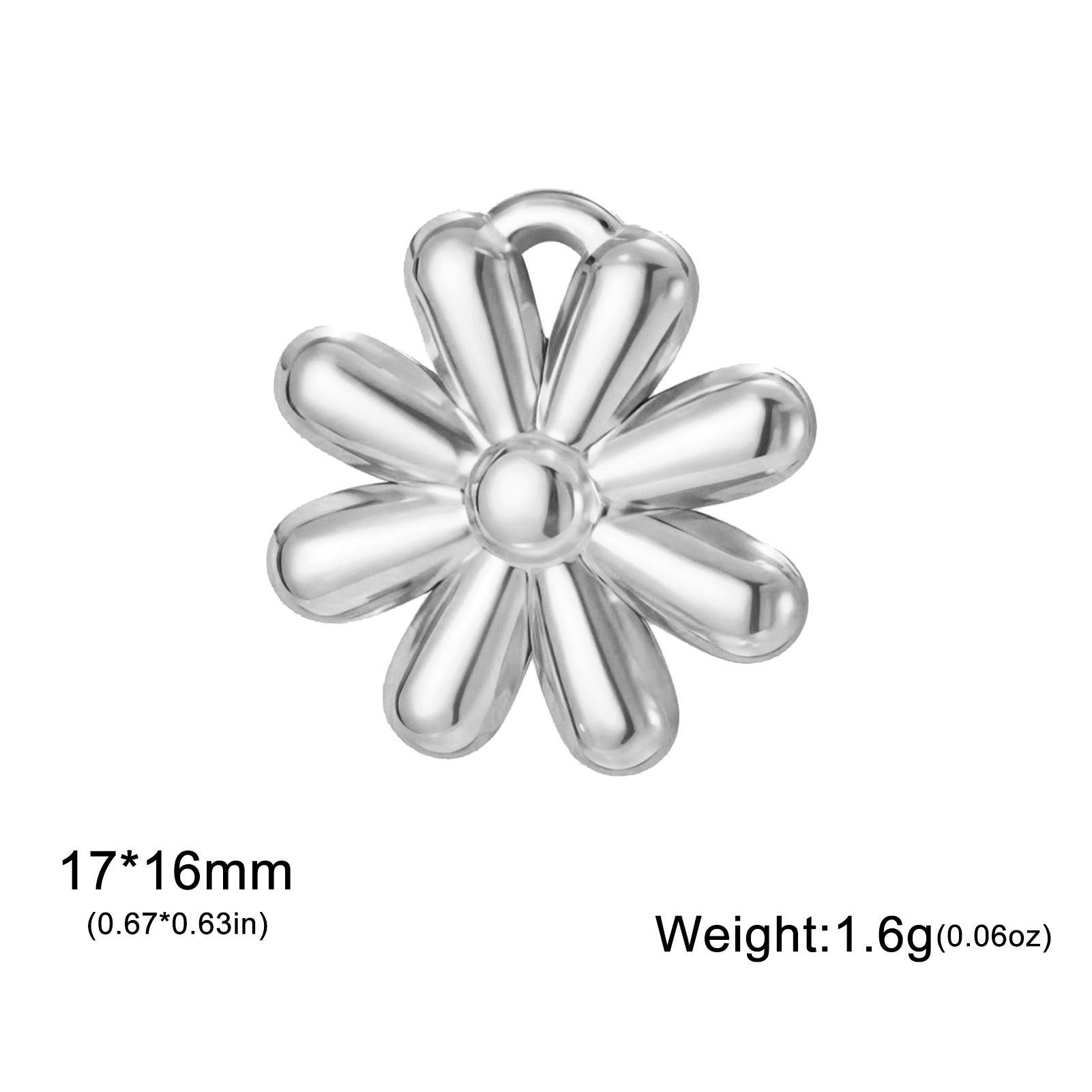Steel color-large eight-petal flower