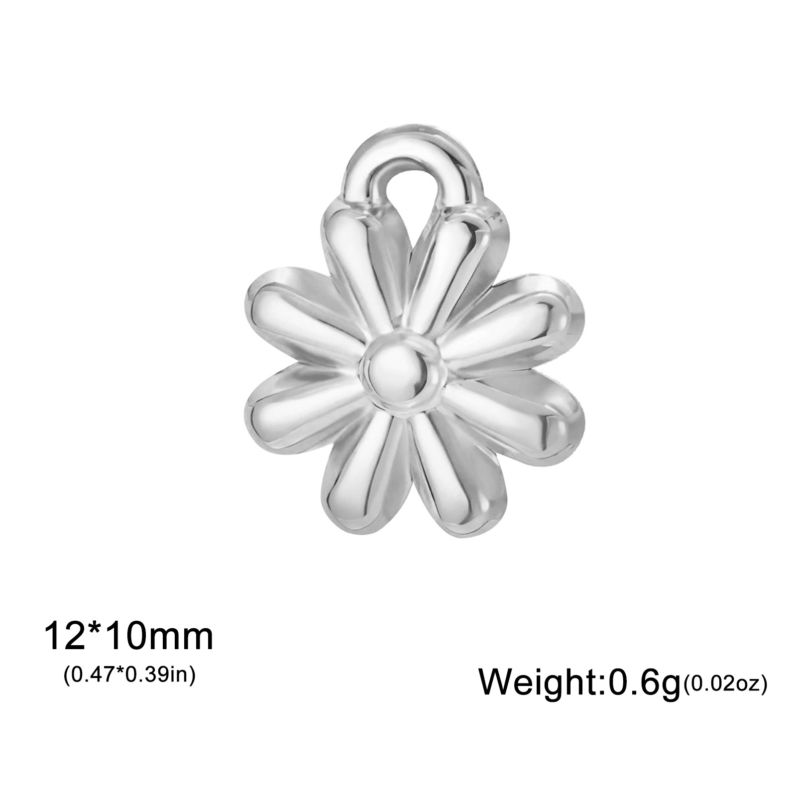 Steel color-medium eight-petal flower