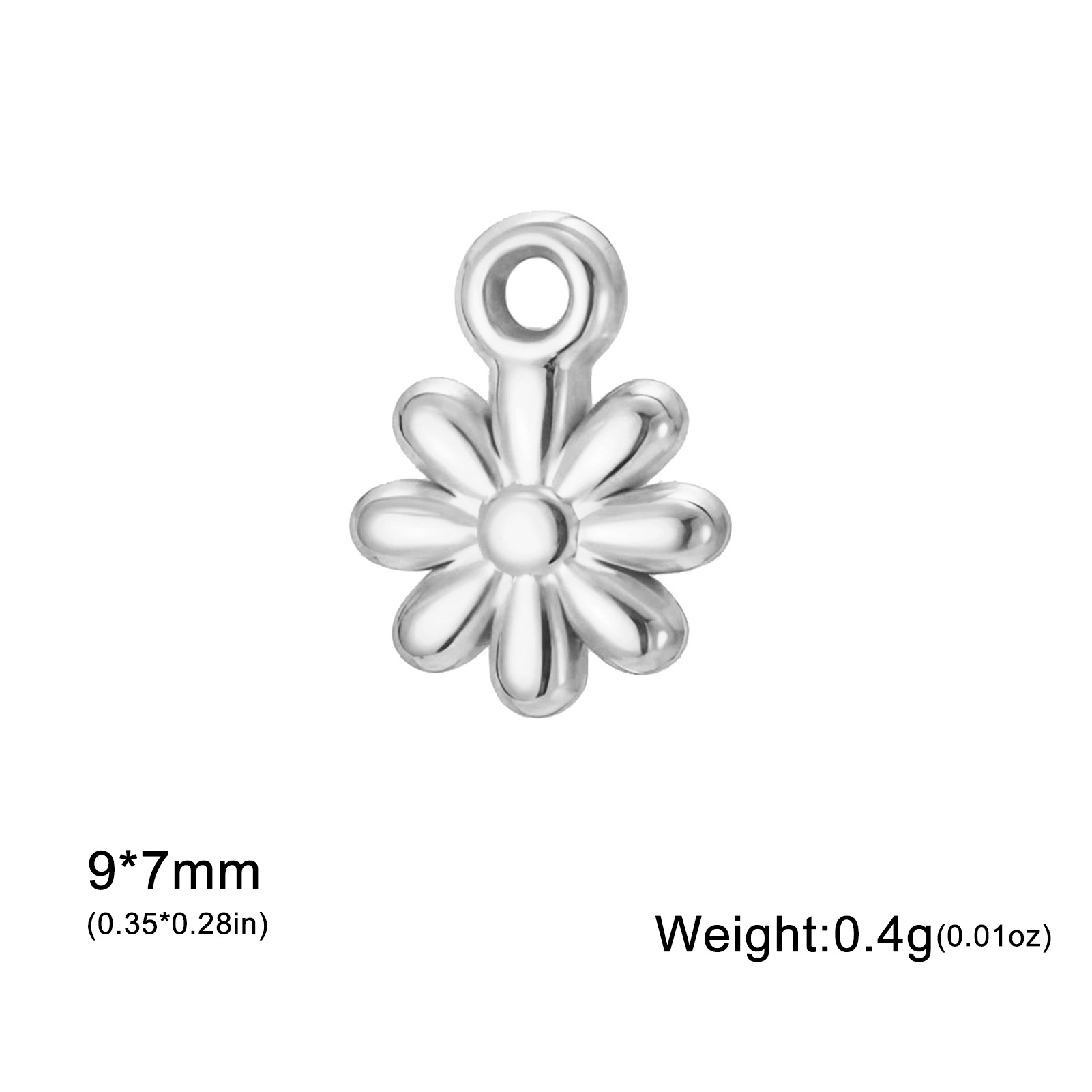 Steel color-small eight-petal flower