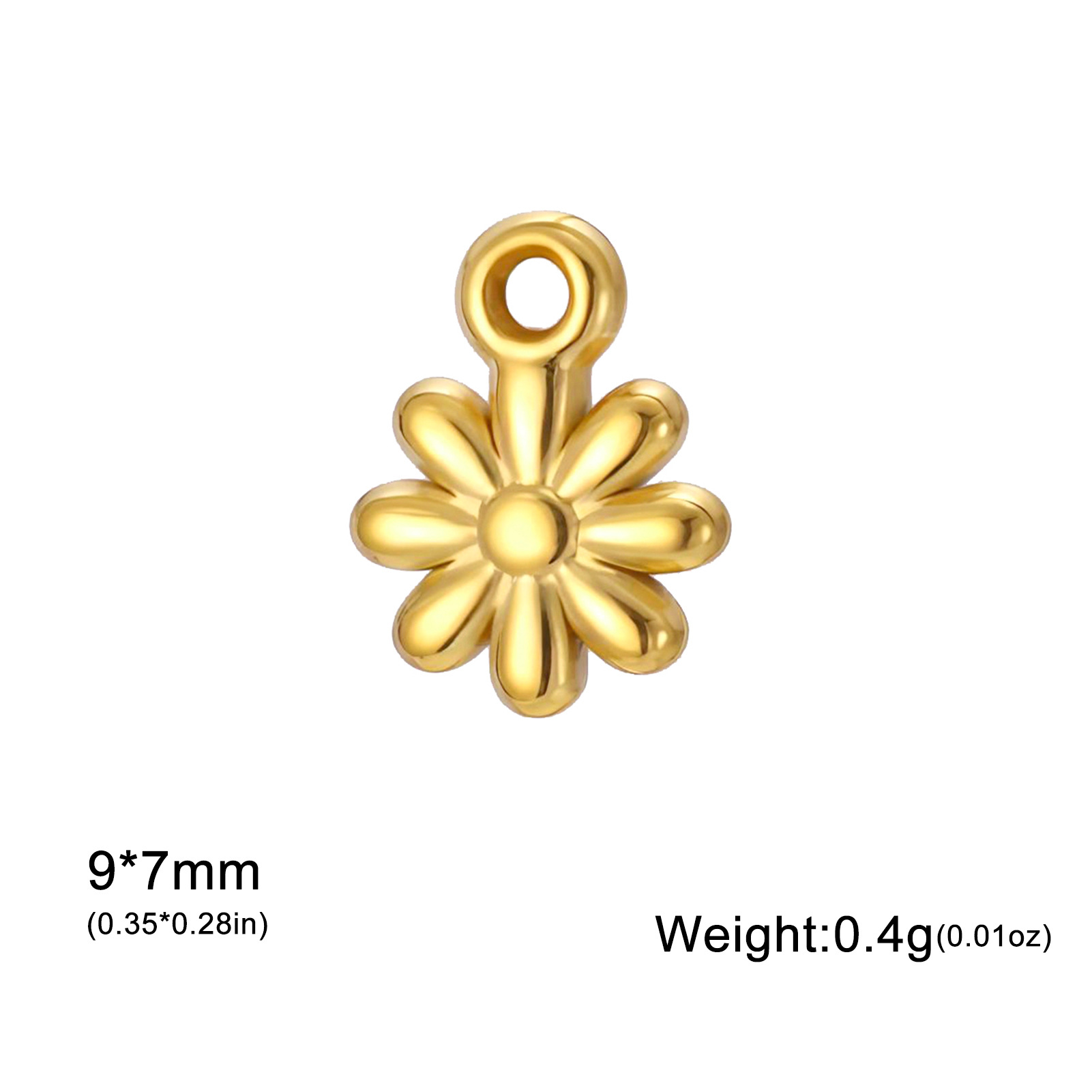 Gold-small eight-petal flower
