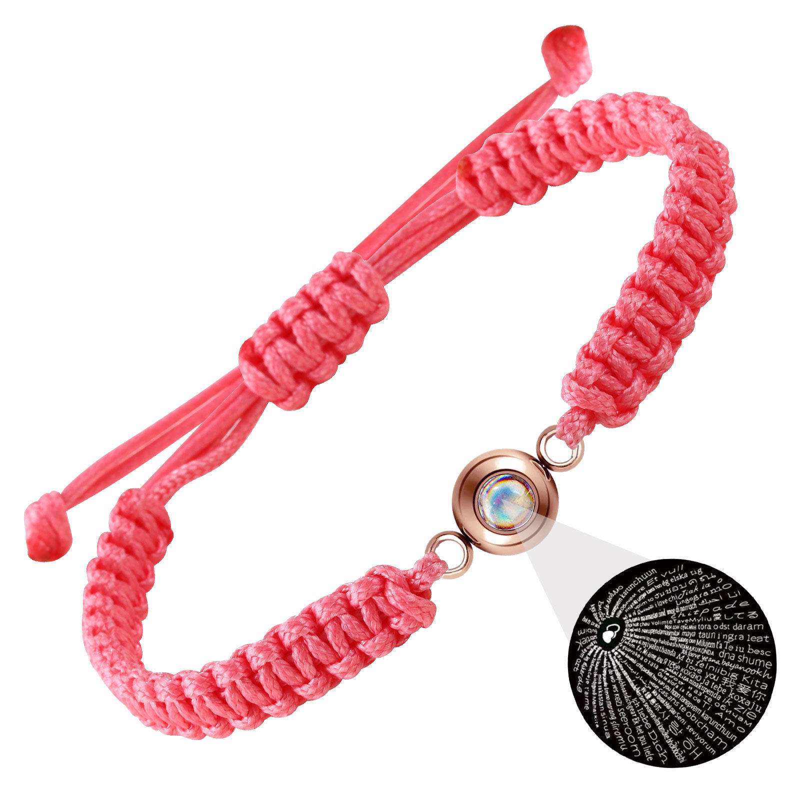 B3297-pink rope rose gold
