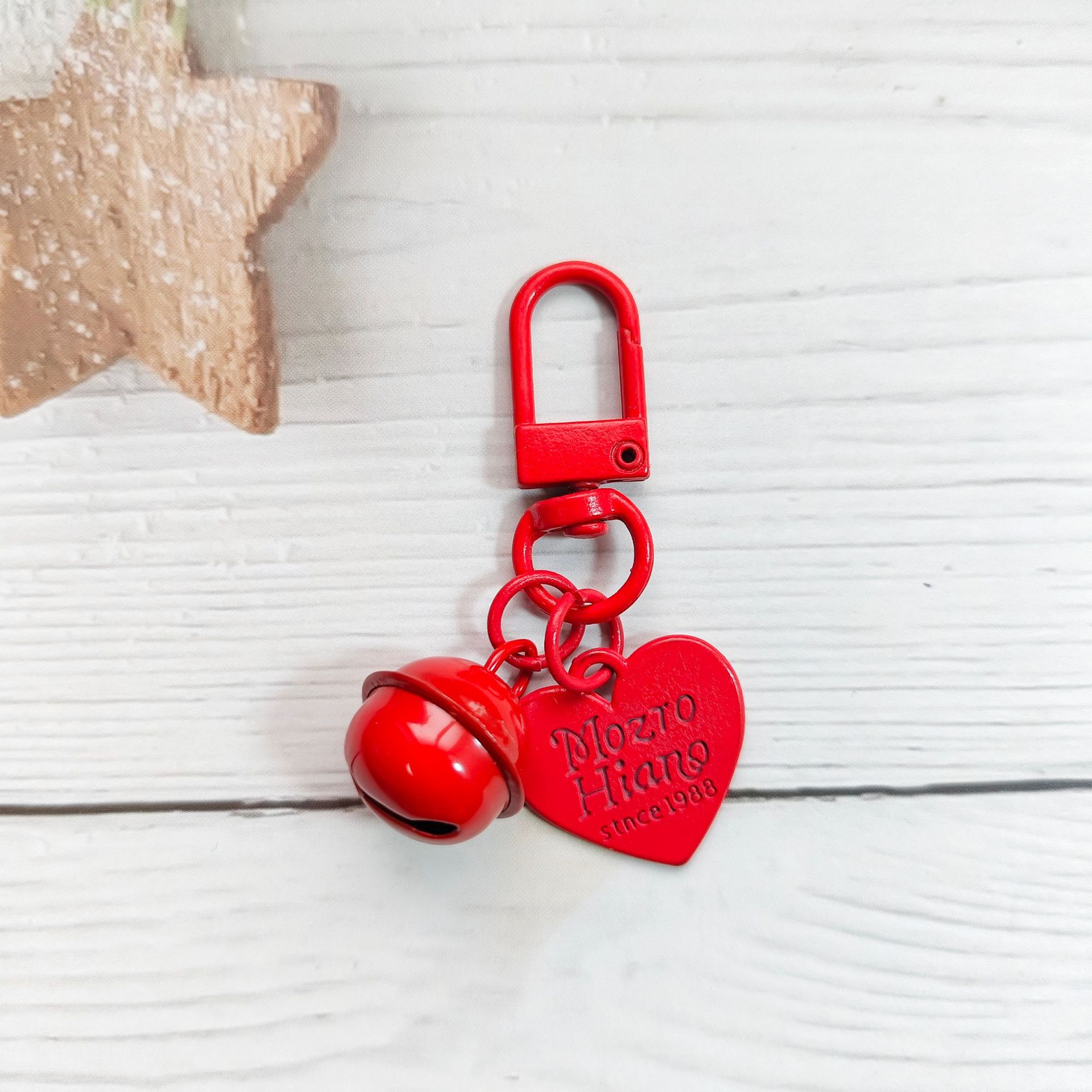 Red 18mm bell   alloy love piece