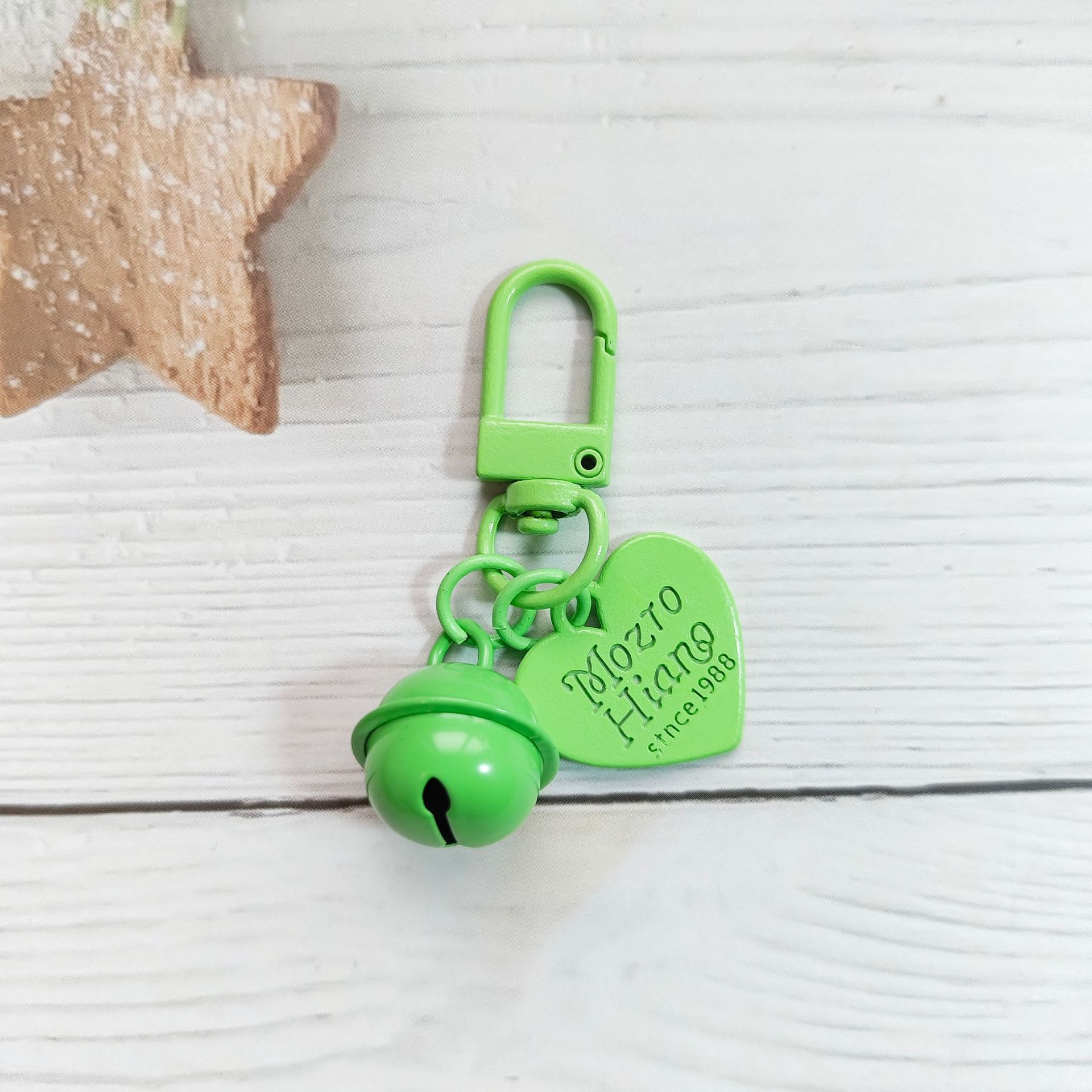 Green 18mm bell   alloy love piece