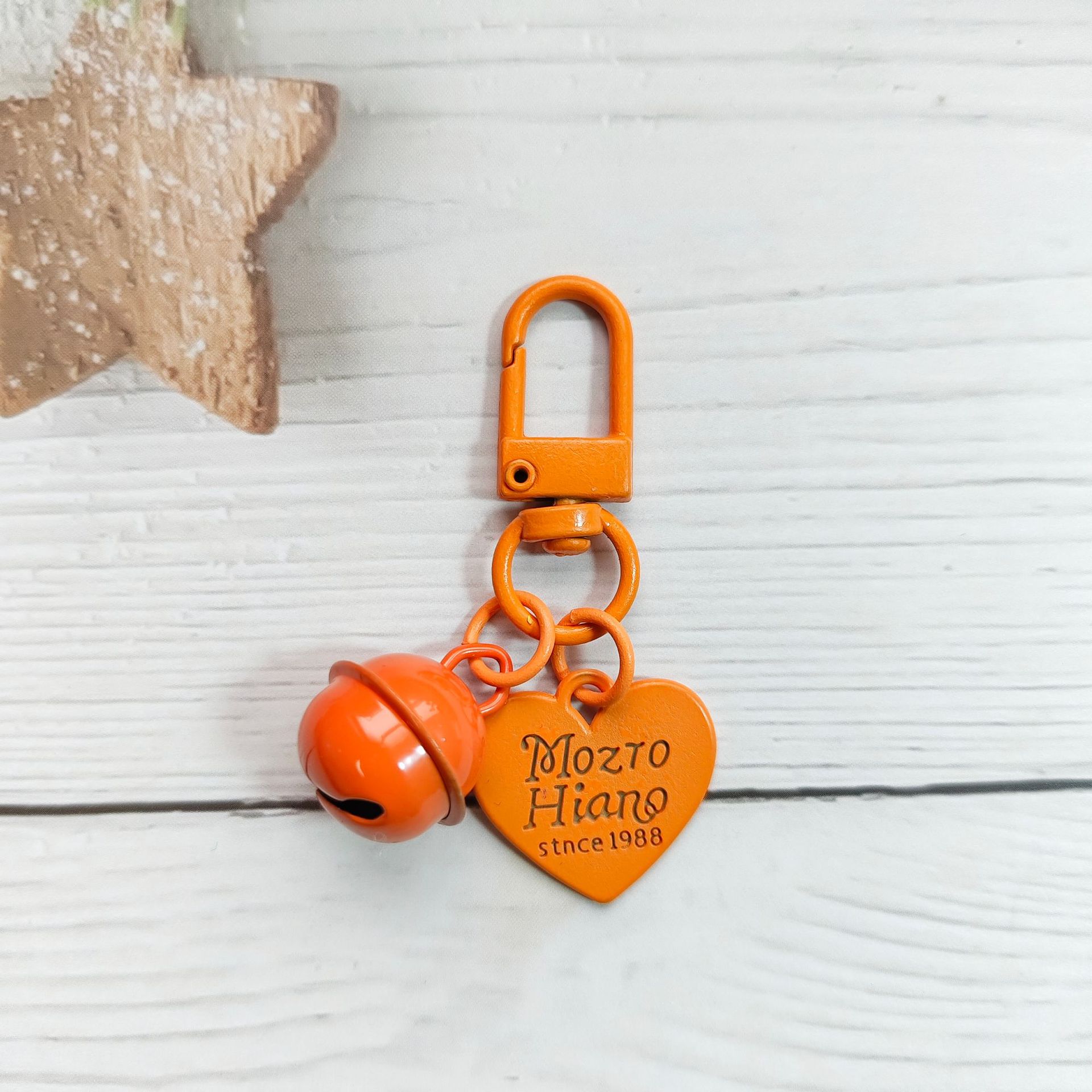 Orange 18mm bell   alloy love piece