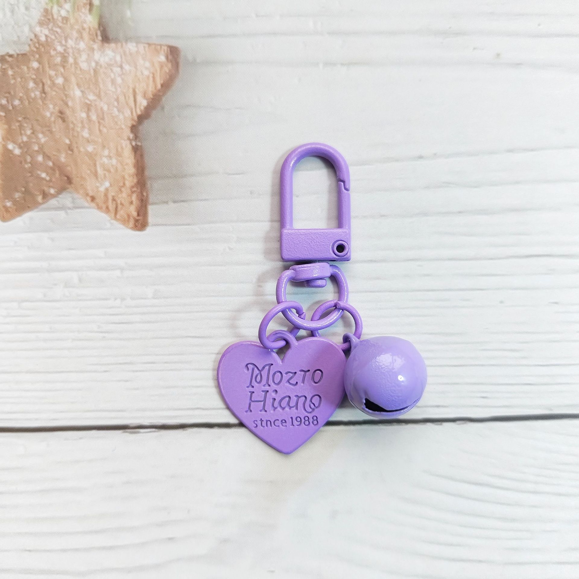 Purple 14mm bell   alloy love piece