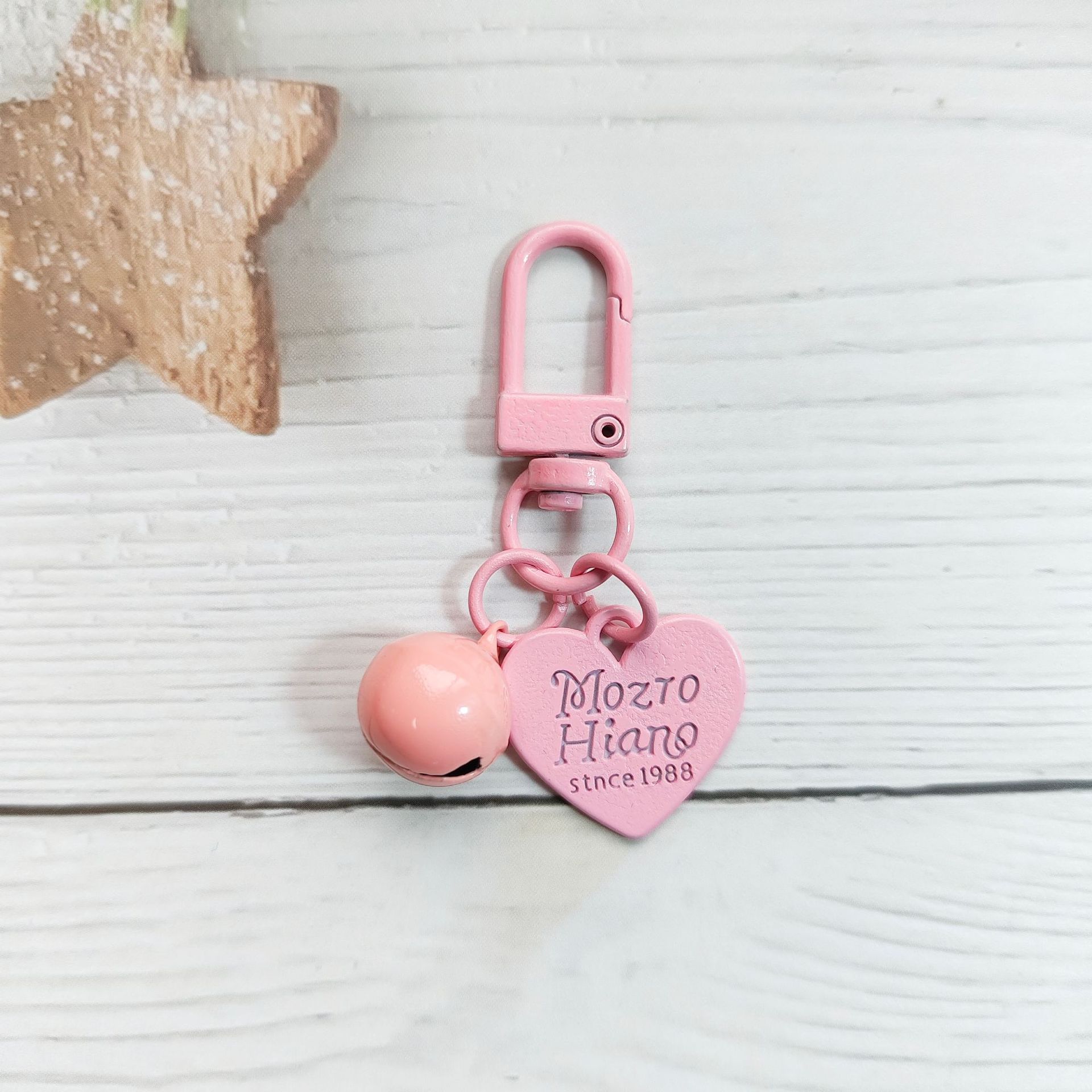 Pink 14mm bell   alloy love piece