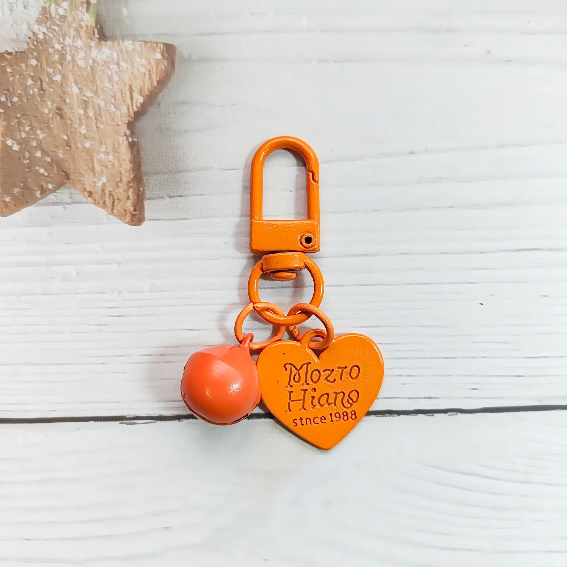 Orange 14mm bell   alloy love piece