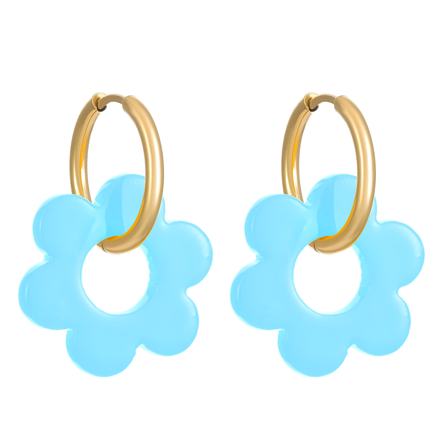 08 18K gold light blue WG-0493