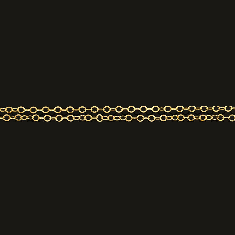 1.4mm flash O-chain bright gold