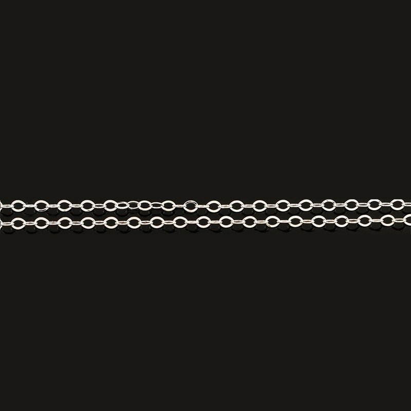 1.4mm flash o chain sterling silver, silver