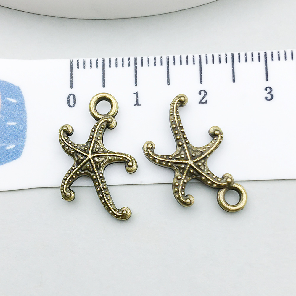 1 ancient green starfish 17*15mm