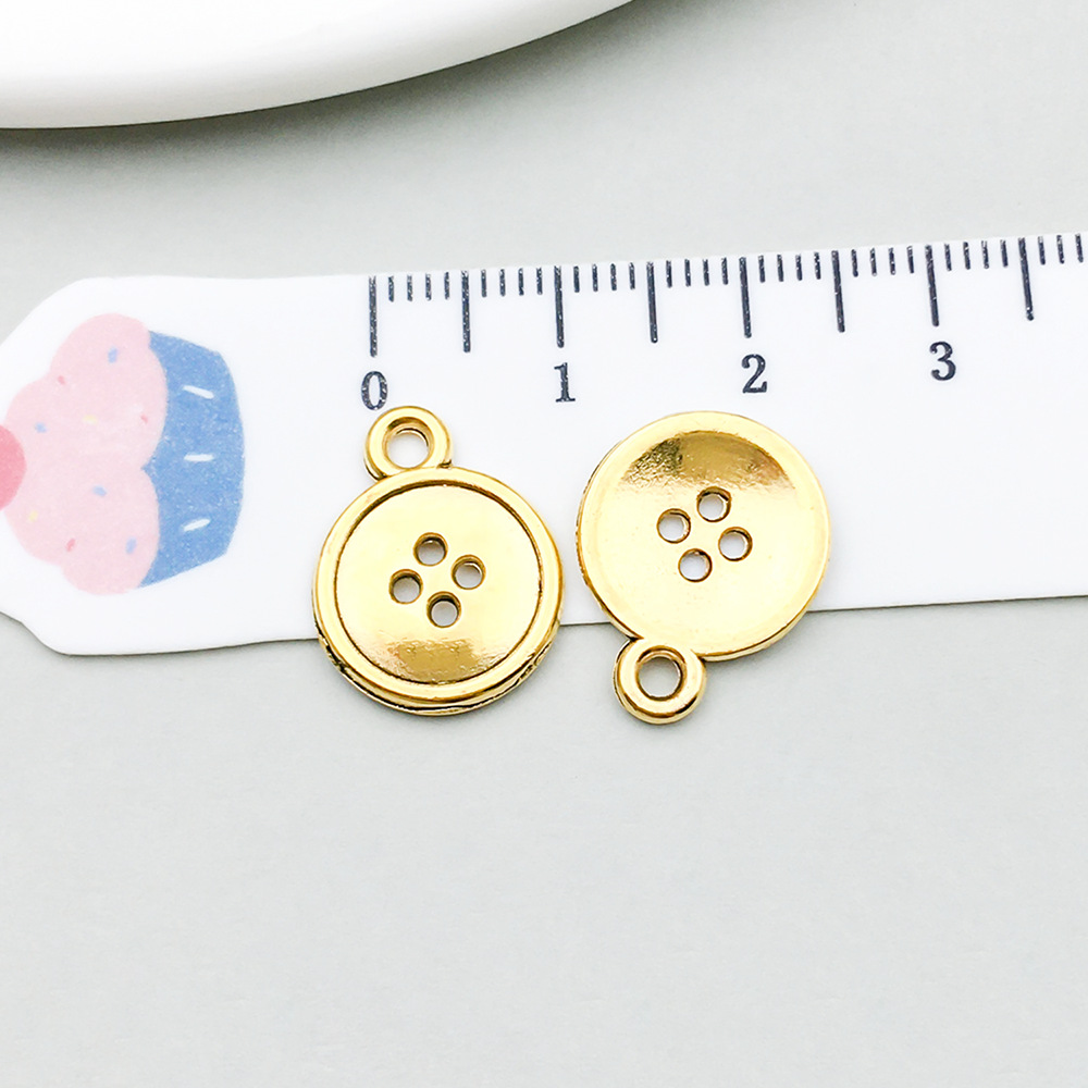 1 ancient gold button 13*16mm-