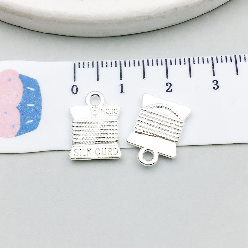 1 bright silver spool 10*15mm