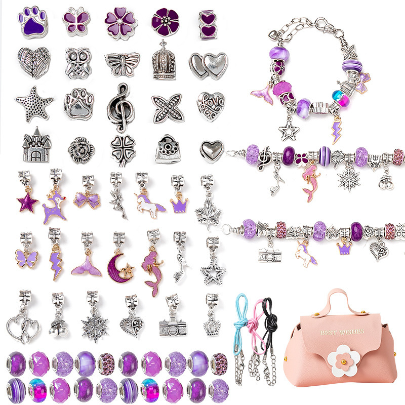 Purple (pink handbag)