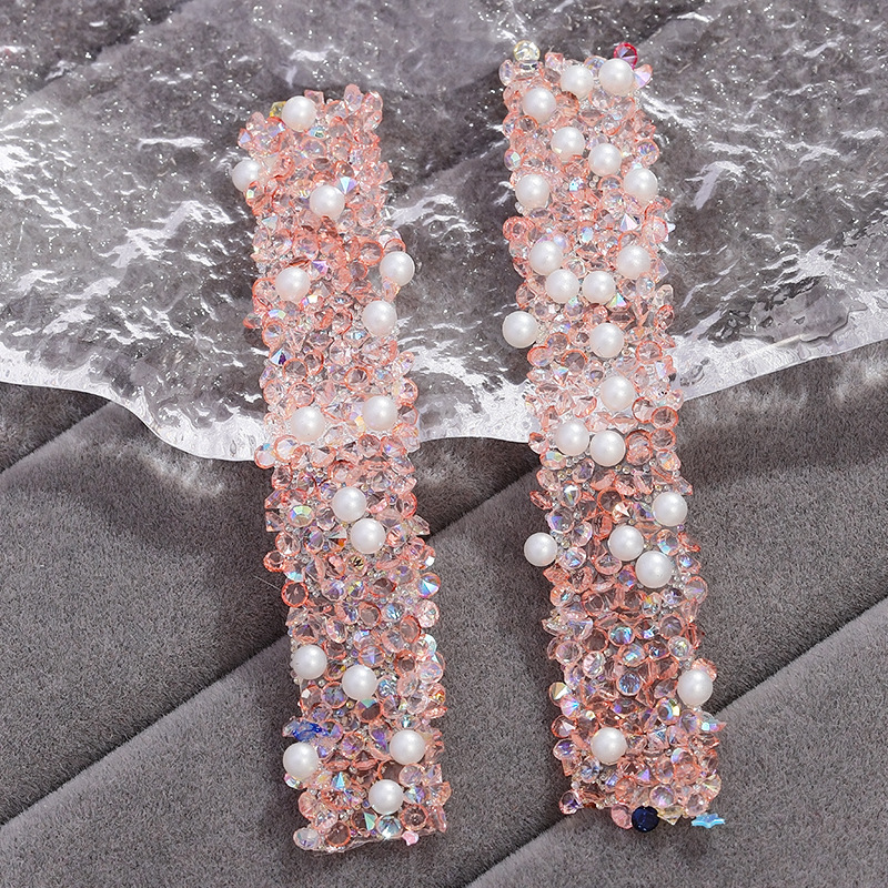 13 transparent water red diamond [with pearls]]