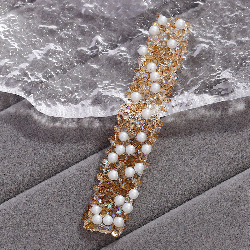 15 Transparent Light Brown Coffee Diamond [with Pearl]]