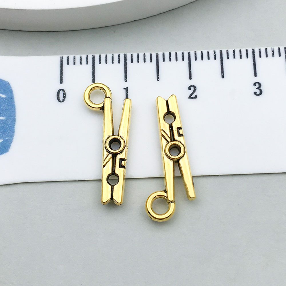 1 ancient gold clip 7*18mm